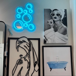 Bubble neonlicht, Bubble Light-bord voor thuis, Bubble Bar Led-neonbord op maat, Custom Bubble Wall Art Light, Decor kinderkamer, bord slaapzaal