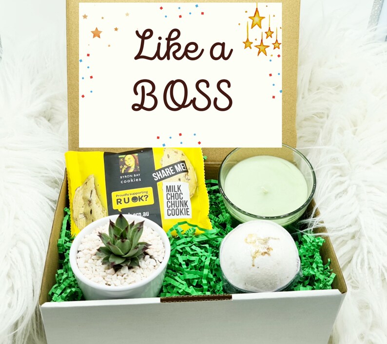 Promotion Gift Box New Job Gift Bosses Day Like A Boss Etsy