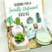 Sending you a socially distanced Hug - Succulent Gift box - Thinking of you - Quarantine Encouragement Gift Box - Sending you sunshine 