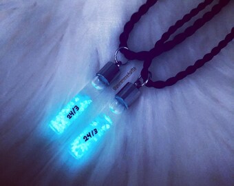 Glowing Name on Rice Necklace Name 
