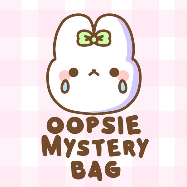 Oopsie Mystery Sticker Bags, Oops Stickers, Sticker Packs, Oops Mystery Grab Bag, Kawaii Oopsie Stickers, Discounted Stickers