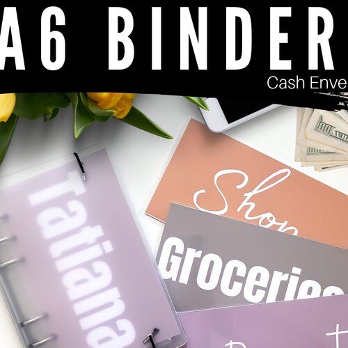 Cash Envelope System Binder Started Set Reusable Tracker Etsy