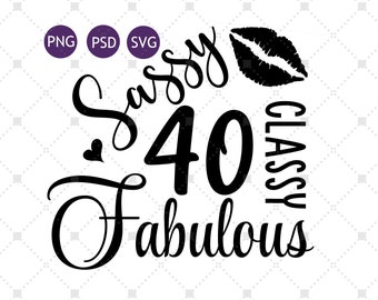 Download 40th Birthday Svg Etsy