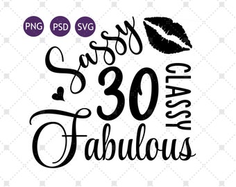 Download 30 Birthday Svg Etsy