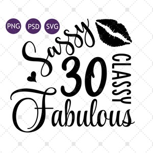 Download Svg Files For Cricut Dirty 30 Svg 30th Birthday Svg File Etsy