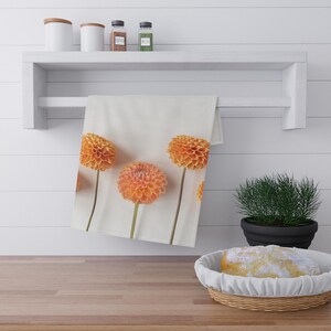 Dahlien Blumen Geschirrtuch | Küchenhandtuch, Floral Print