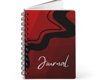 Red and Black Journal, Black and Red Notebook, Dream Journal, Prayer Journal