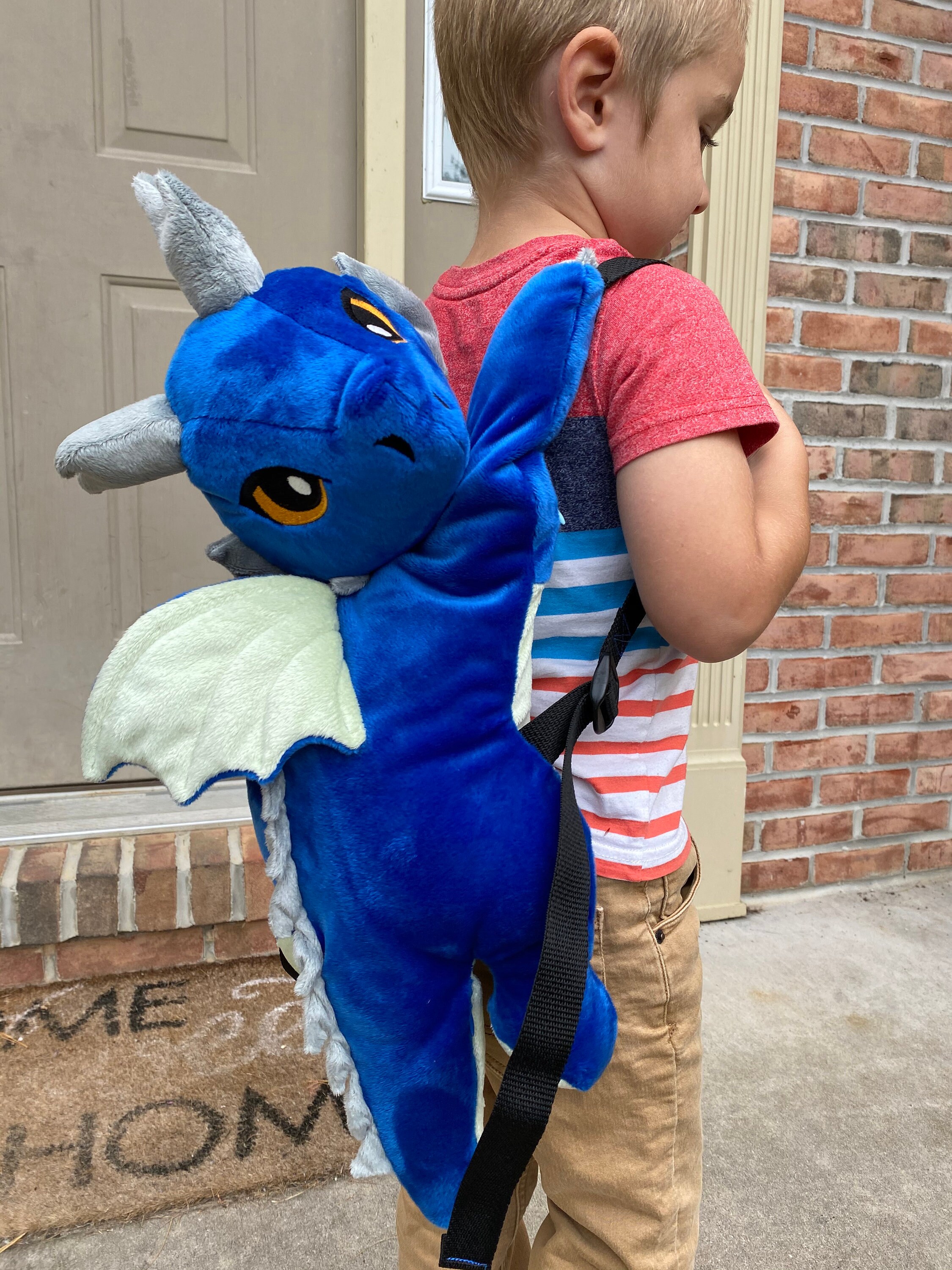 Dragon Backpack Plush Dragon Backpack SMALL Dragon Plushie | Etsy