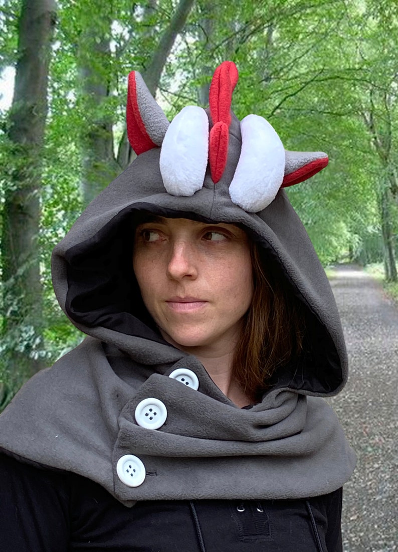 Dragon Hood Hooded Dragon Cowl Etsy