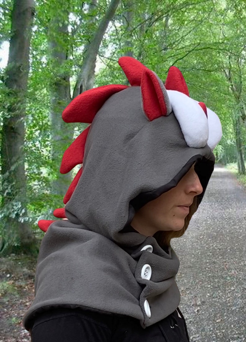 Dragon Hood Hooded Dragon Cowl Etsy