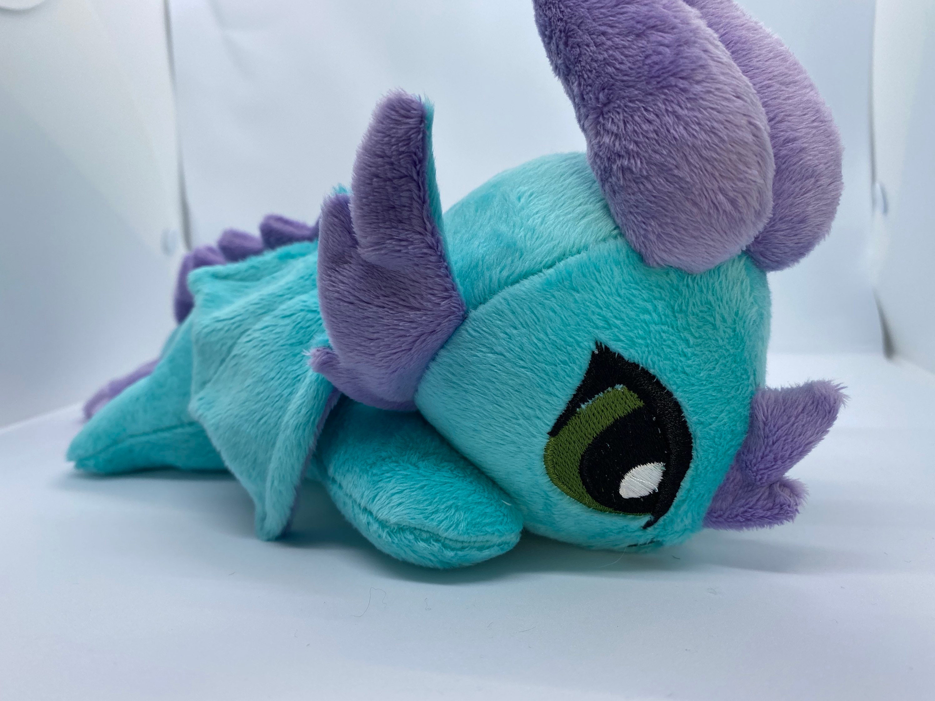 Plush Dragon Baby Dragon Plush Ready to Ship Aqua and Etsy