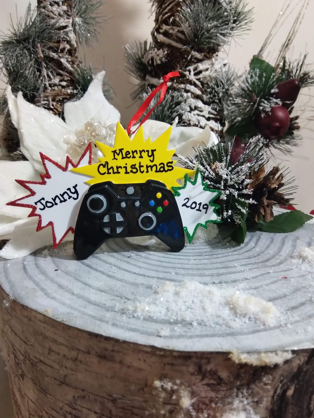 Custom Gamer Ornament Game Control Ornament Custom Gaming Etsy