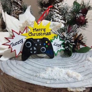 Custom Gamer Ornament, Game Control Ornament,  Custom Gaming Ornament
