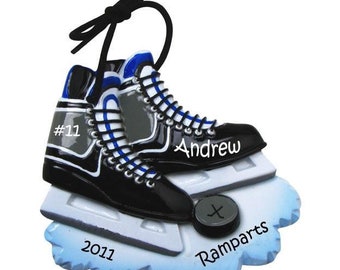 Hockey Ornament, Ice Hockey Skate Ornament