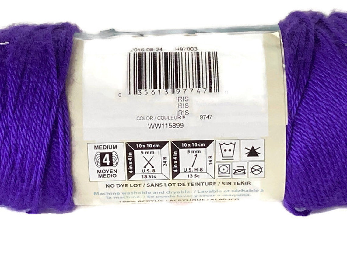 Caron Simply Soft Iris Yarn 6 oz 315 yards Etsy