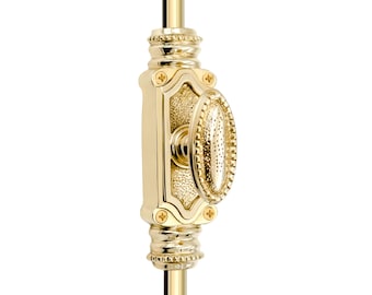 Unlacquered Brass Beaded Door Brass Cremone bolt upto 9 feet