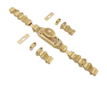 Unlacquered Satin brass Corinthian Door Brass Cremone bolt upto 9 feet