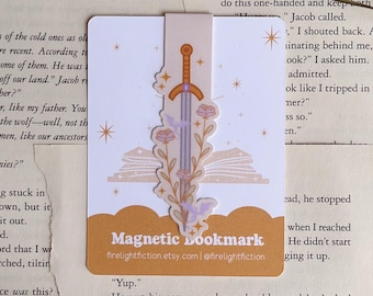 Sword Magnetic Bookmark – Fantasy Bookish Gift for Readers & Trope Lovers