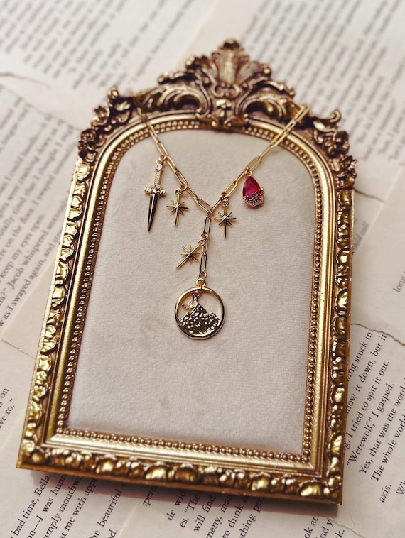 Lord of Bloodshed Necklace - ACOTAR Inspired Cassian Charm Necklace - Bat Boys Collection