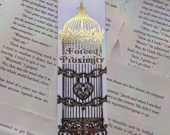 Forced Proximity Bookmark – Romantic Bookish Gift for Readers & Trope Lovers