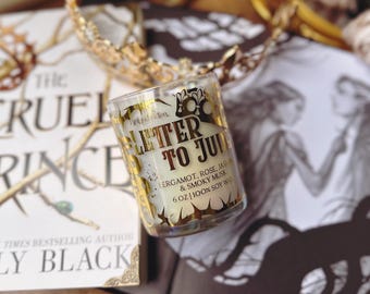 Cardan’s Letter to Jude Candle - The Cruel Prince Inspired