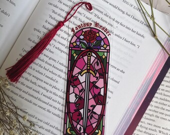 Fantasy Reader Acrylic Bookmark – Bookish Gift for Readers & Trope Lovers