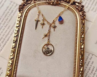 The Shadow Singer Necklace - ACOTAR Inspired Azriel Charm Necklace - Bat Boys Collection