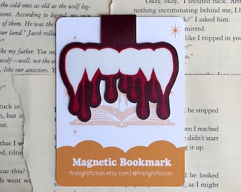 Vampire Teeth Magnetic Bookmark – Bookish Gift for Readers & Trope Lovers