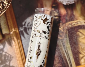 Enemies to Lovers Candle – Bookish Romance, Soy Wax Prayer Candle