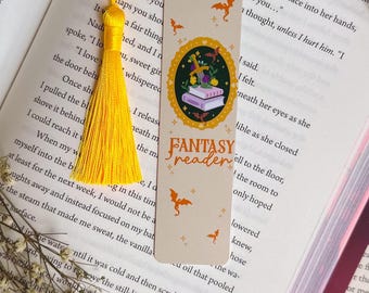 Fantasy Reader Metal Bookmark – Bookish Gift for Readers & Trope Lovers