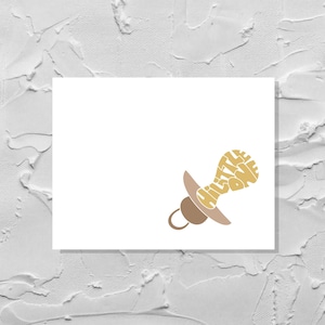 Carte Salut tout petit, bienvenue bébé, nouveau-né, nouveau-né, femme enceinte, sexe révélé, naissance, enfant, famille, fait main, respectueux de l'environnement