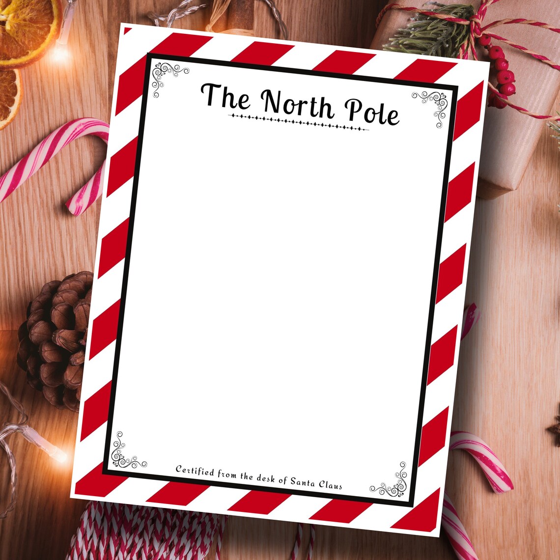North Pole Stationary Christmas Letter From the Desk of Etsy New Zealand