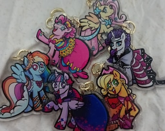 Mane 6 Pride Gala Outfits Porte-clés