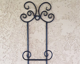 Custom wrought iron plate hangers Wrought Iron Wall Plate Holder Etsy