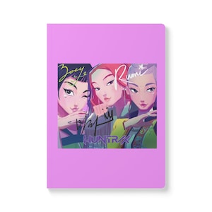 Huntrix K-Pop Demon Hunters Mjukpärm Journal, Anime Anteckningsbok