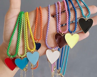 Heart Pendant Necklaces/ Chain Necklace