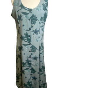 Vintage 90s Floral Button Up Maxi Dress
