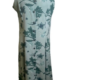 Vintage 90s Floral Button Up Maxi Dress