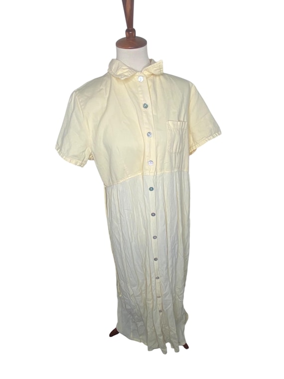vintage 90s button down maxi dress