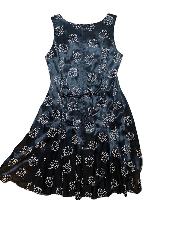 Vintage Y2K Floral Mini Dress With Back Zipper Cl… - image 3