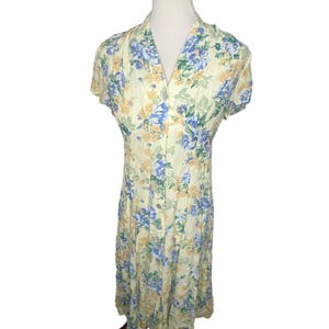vintage 90s floral button down dress