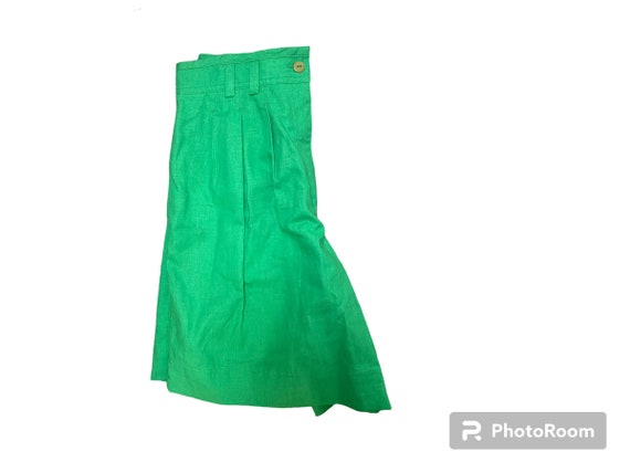 Vintage 80s Lime Green Shorts - image 3