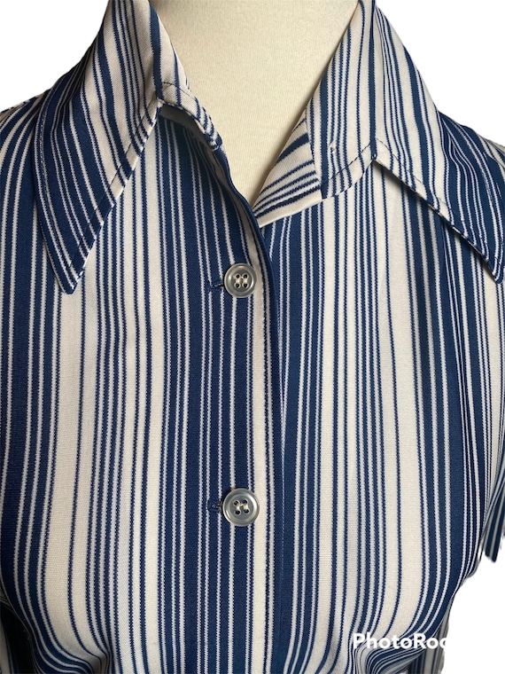 Vintage 70s Striped Button Down Shirt - image 2