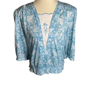 Vintage 70s Floral Blouse