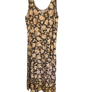 Vintage 90s Floral Maxi Dress