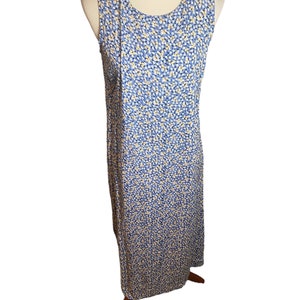 Vintage 90s Floral Sleeveless Maxi Dress