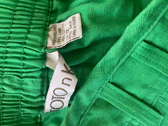 Vintage 80s Lime Green Shorts - image 4