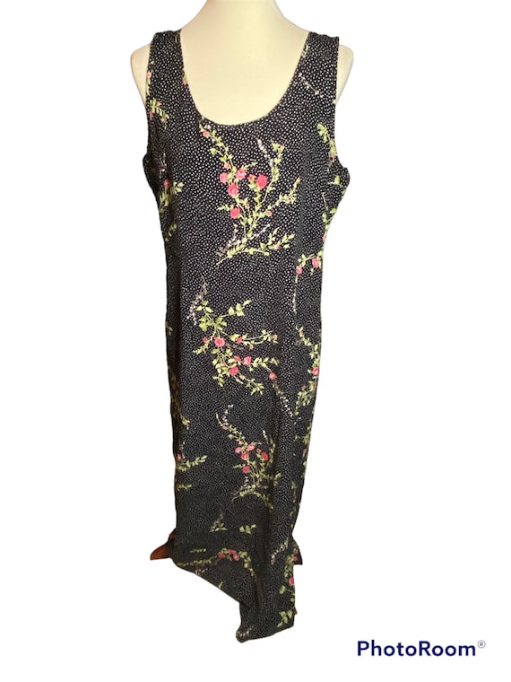 Vintage 90s Floral Maxi Dress - image 1