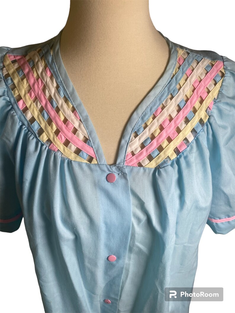 Vintage Metal Button Shirt Dress