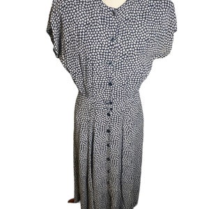 Vintage 90s floral dress with shoulder pads
